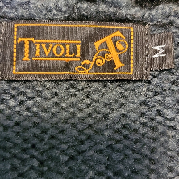 Tivoli Long Sleeve Cardigan Black/Gray Size M - Picture 10 of 11
